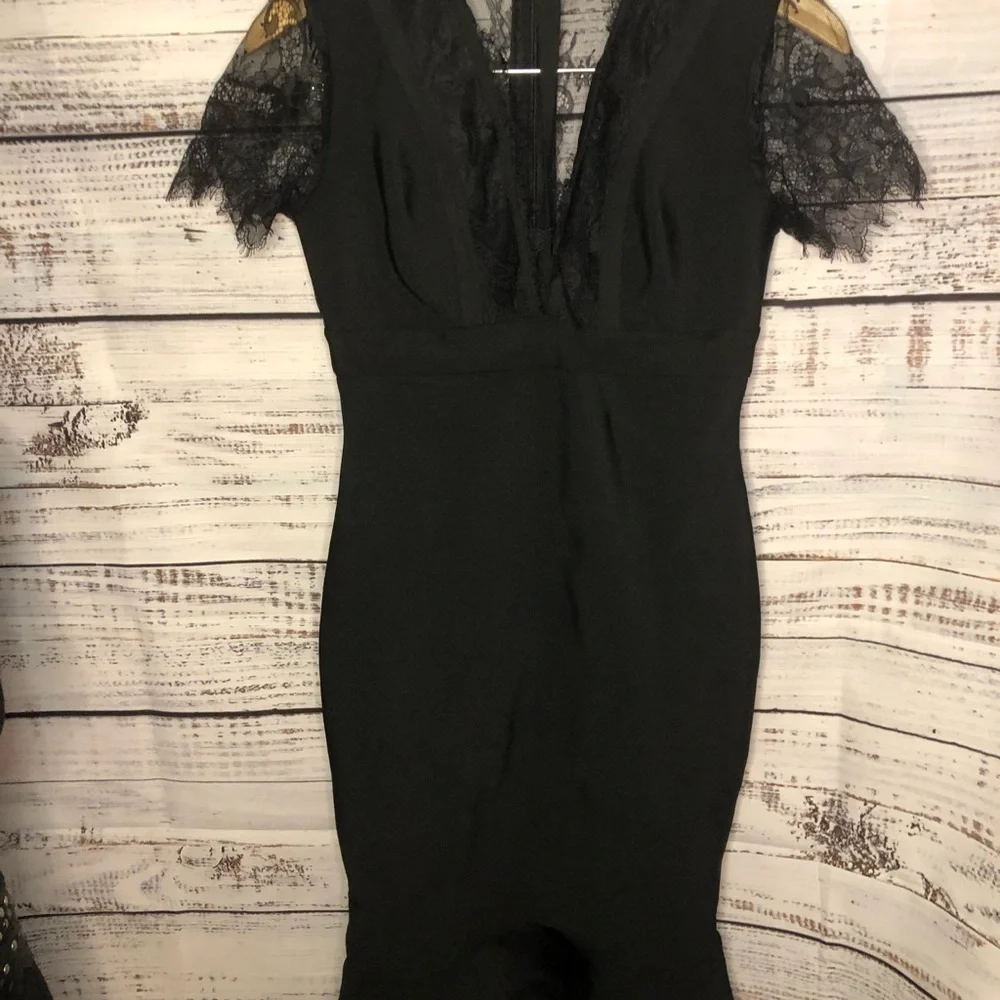 VENUS Black Bandage Strappy Dress size 2X 3X NWOT🔥🔥 - Picture 9 of 15
